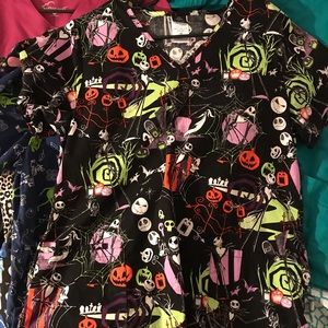 Nightmare Before Christmas scrub top
